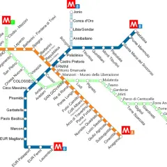 Plan du métro de Rome, idéal pour se déplacer à Rome en toute simplicité.