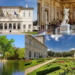 La Villa Borghese à Rome : extérieur majestueux, intérieur d'art, lac paisible et jardins à la française. Une visite gratuite pour tous.