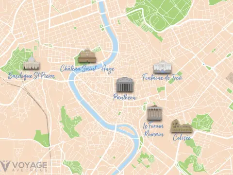 Colisée-Vatican - Le meilleur trajet pour gagner du temps
